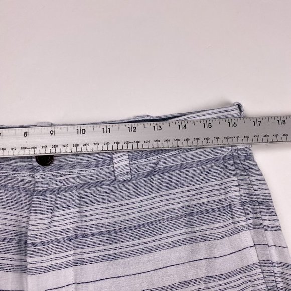 J.CREW Stanton 100% Linen Shorts Mens 32 Gray White - Picture 8 of 12